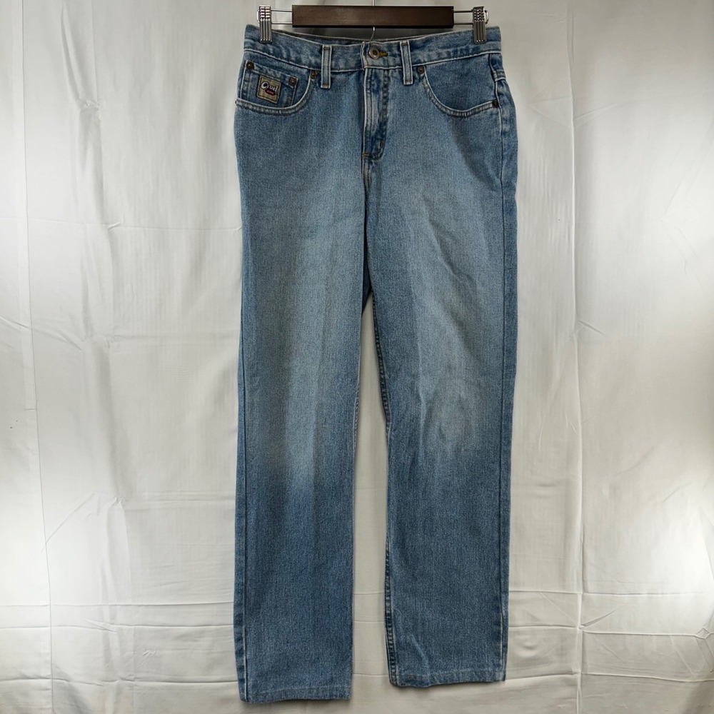 Cruel Girl Jeans Women 7 Regular Light Blue Relaxed Low Rise Straight Leg Denim